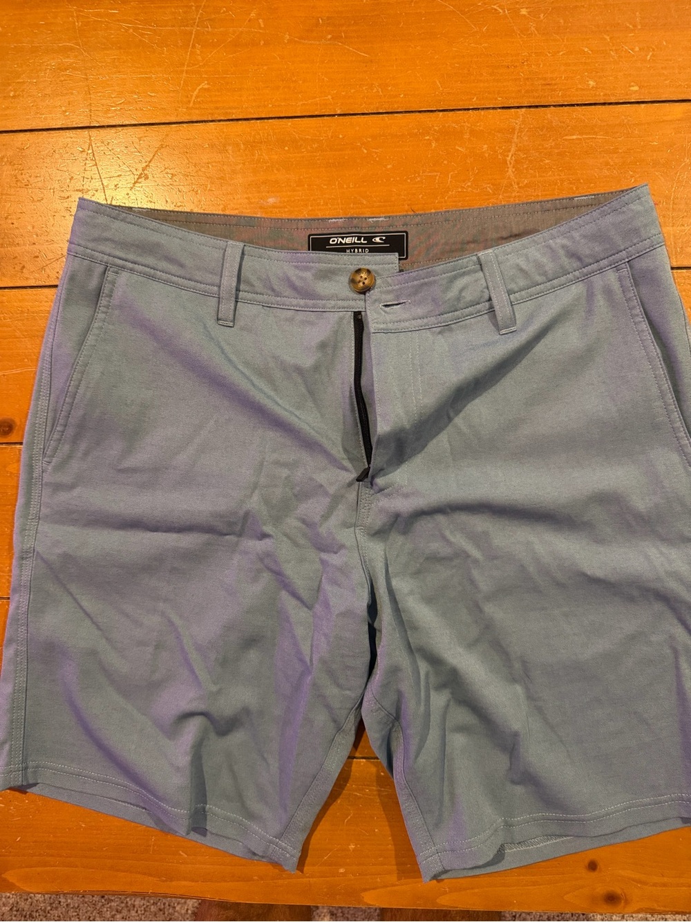 O'Neill Men's Light Blue Flat Front Chino Shorts